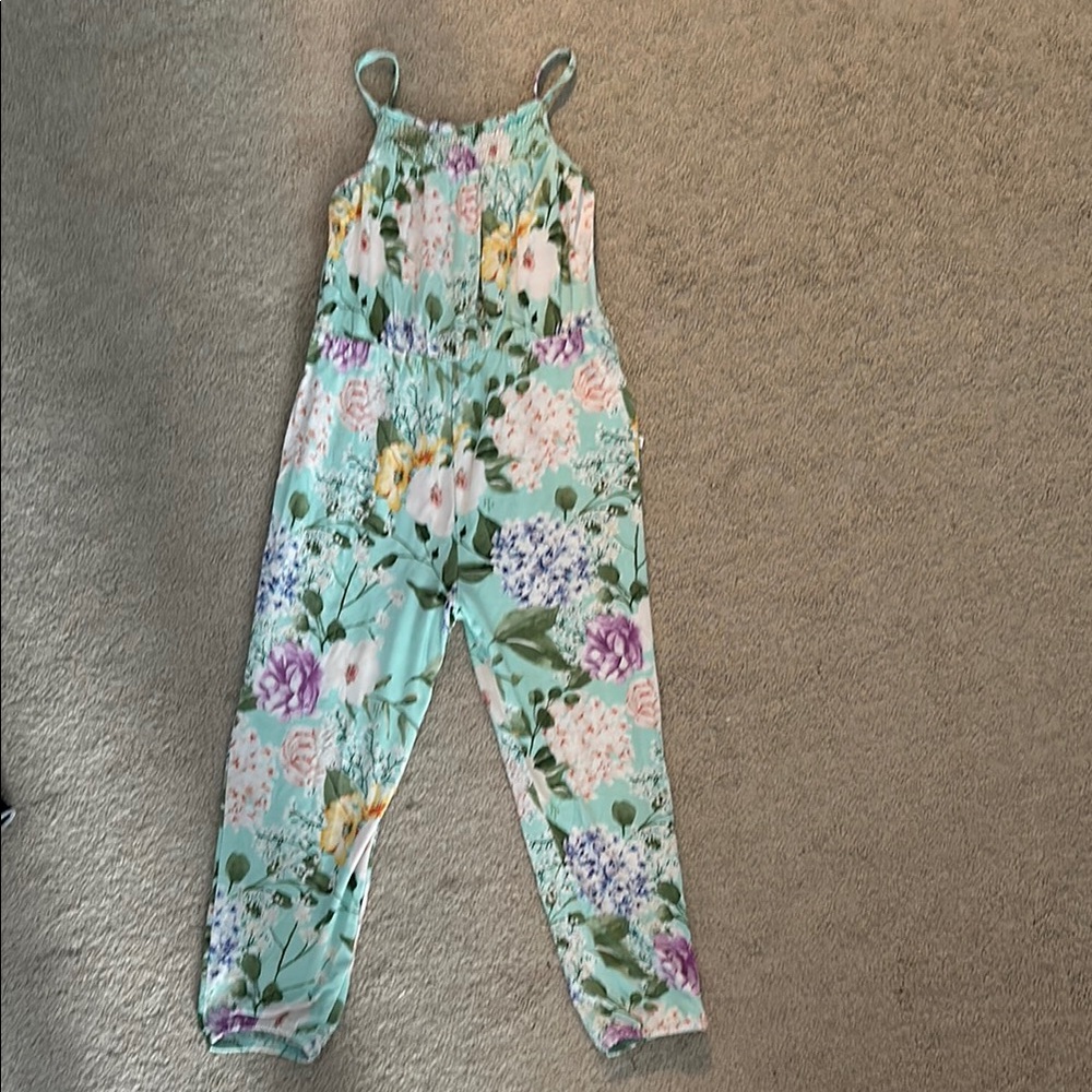 Posh Peanut Floral One Piece Romper